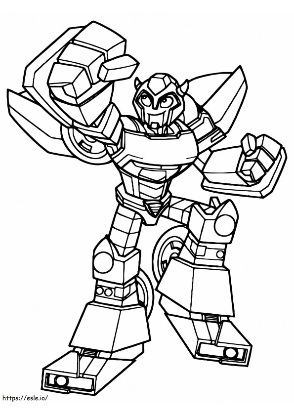 Victorious Bumblebee coloring page