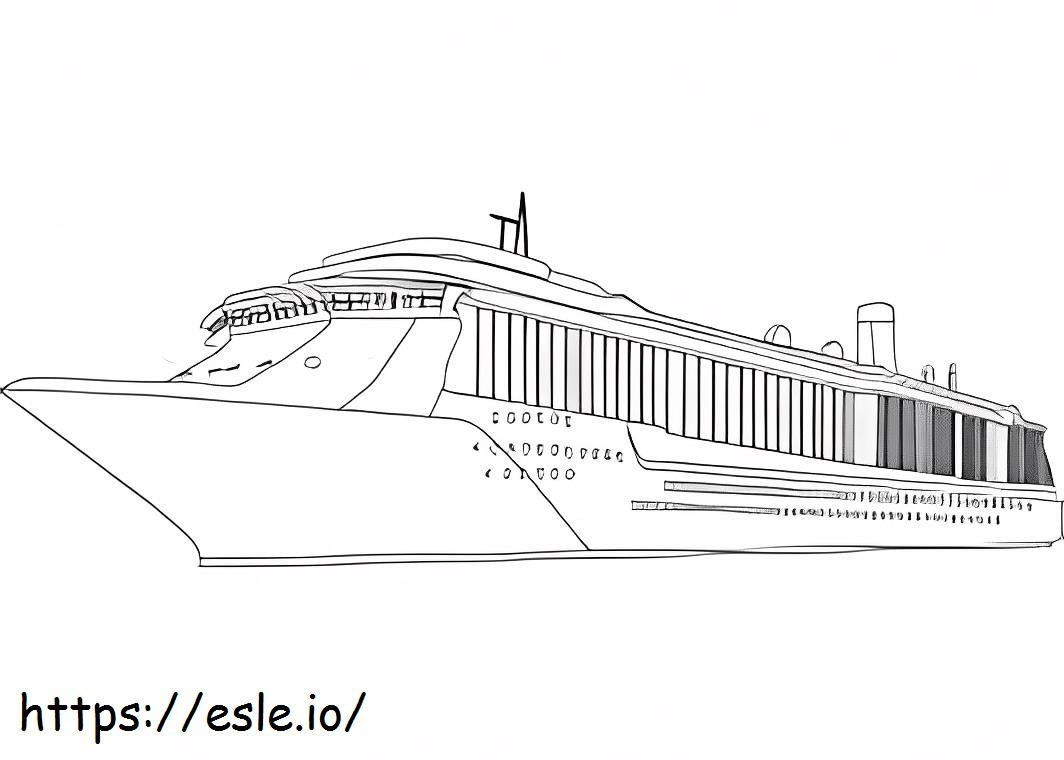 Kreuzfahrtschiff ausmalbilder