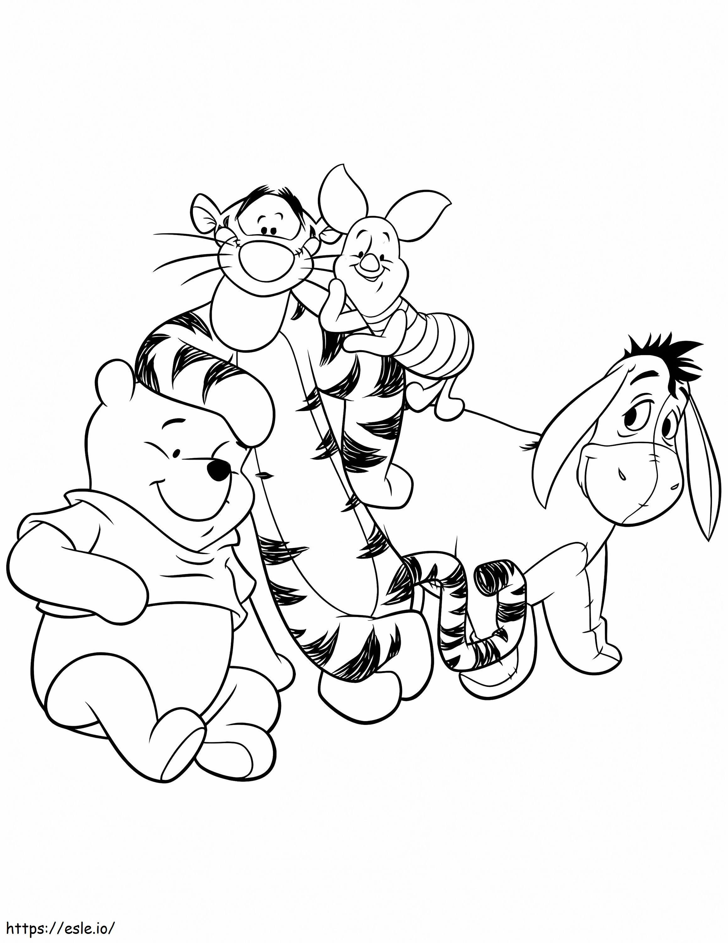Eeyore And Friend coloring page