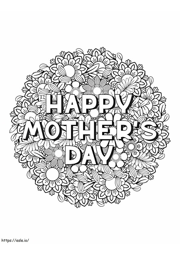 Happy Mothers Day 15 coloring page