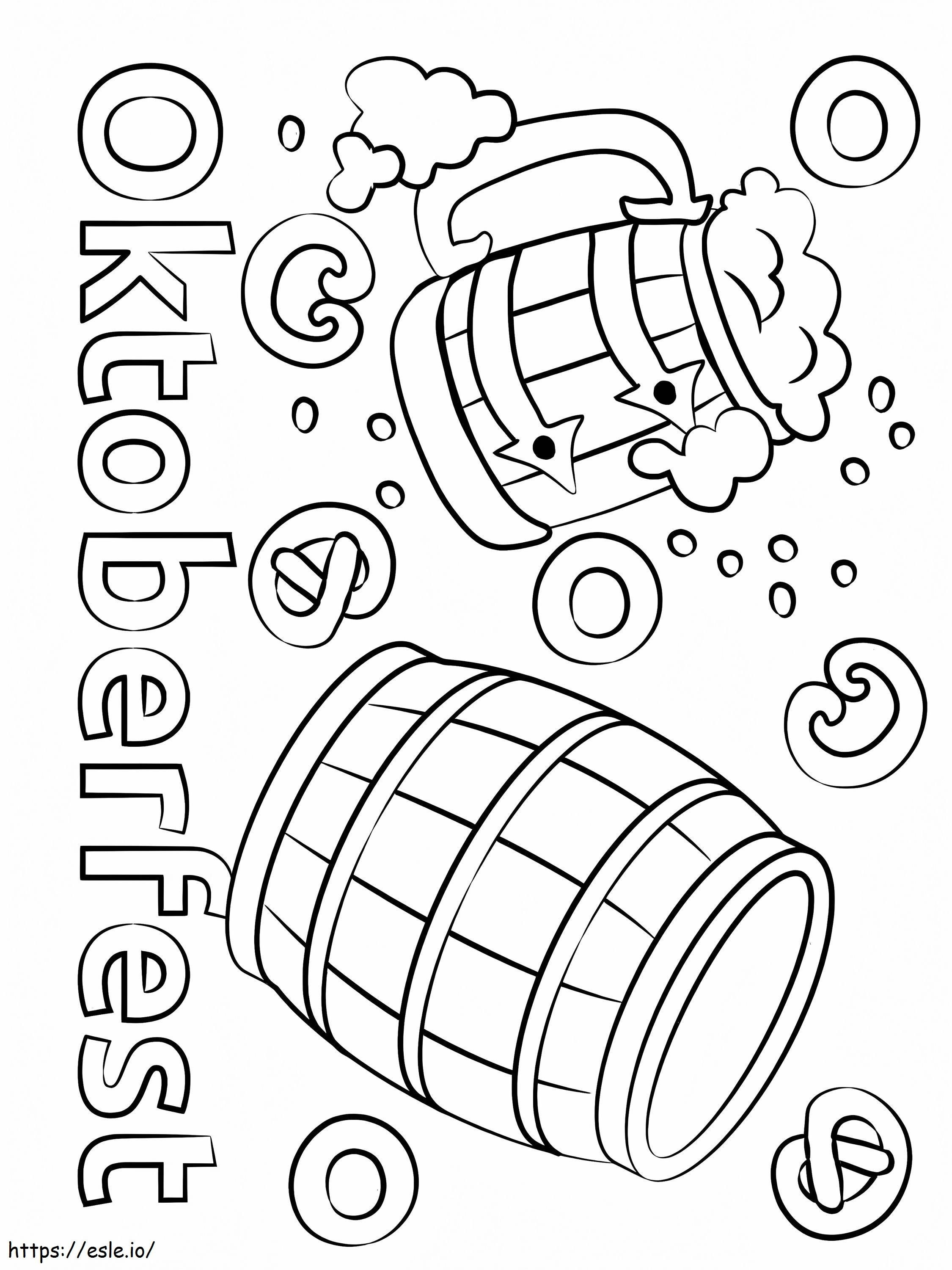 Oktoberfest 3 coloring page