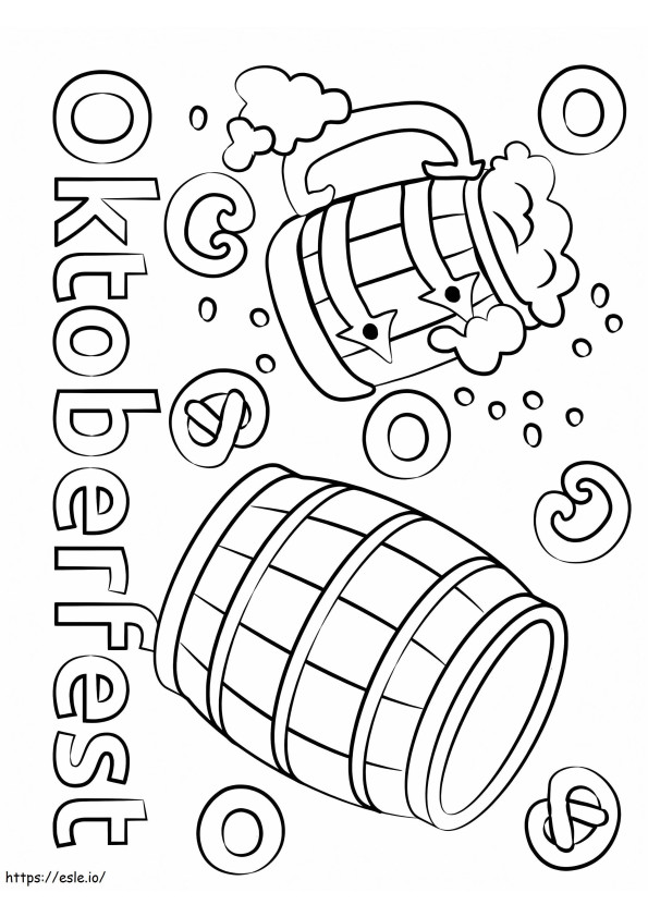 Coloriage Fête de la bière 3 à imprimer dessin