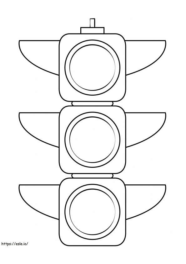 Free Traffic Light coloring page