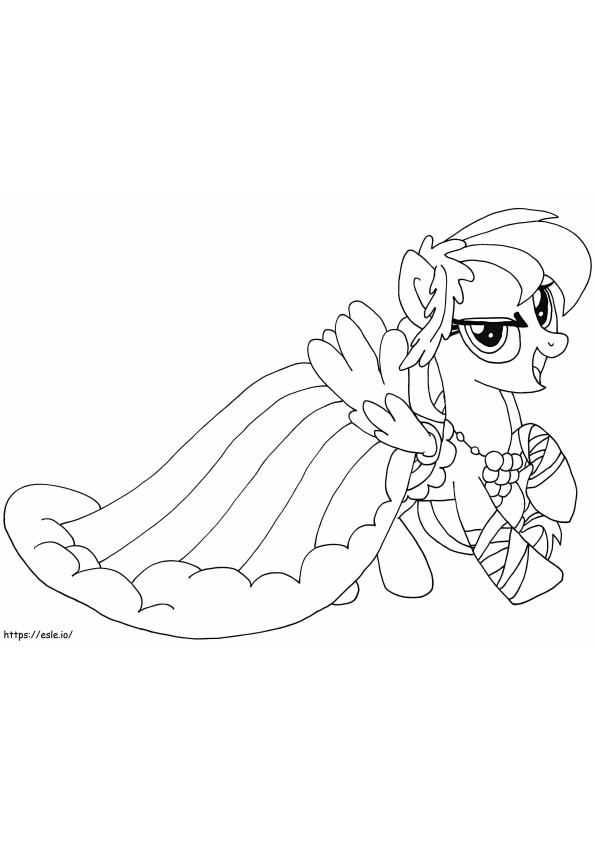 My Little Pony Rainbow Dash coloring page