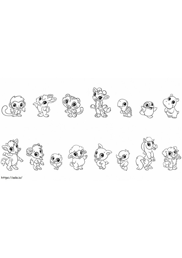 Cute Animals coloring page