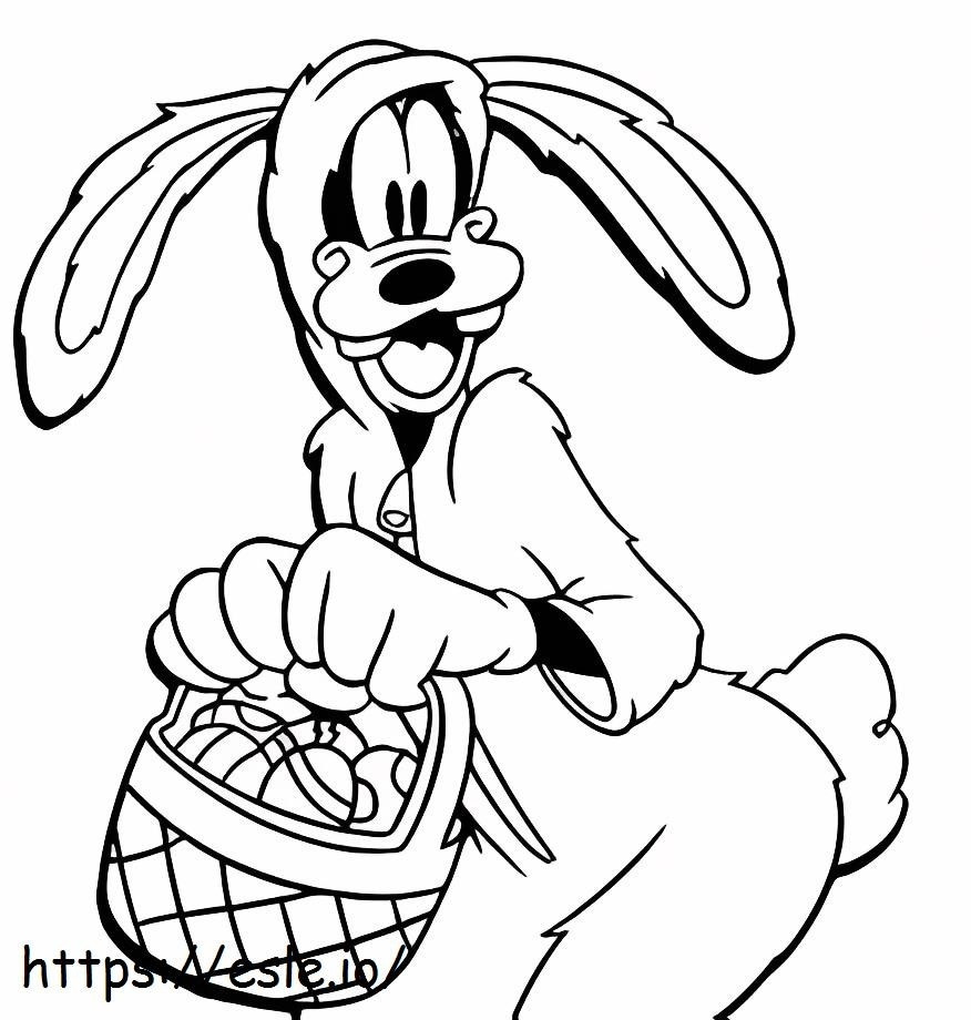 Goofy Rabbit Cosplay coloring page