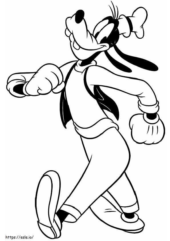 1532661730 Goofy Having Fun A4 coloring page