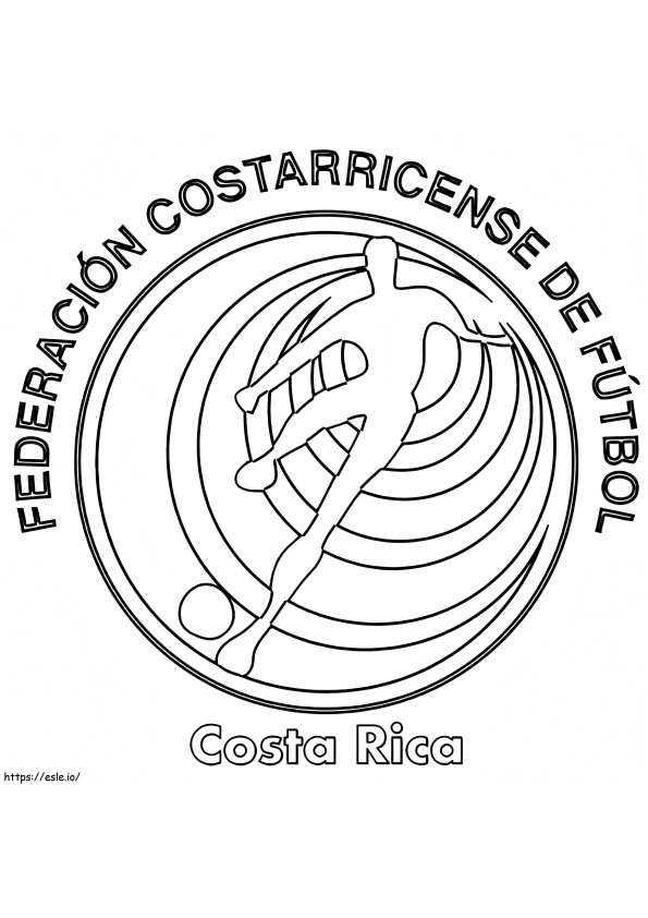 Costa Rica National Football Team coloring page