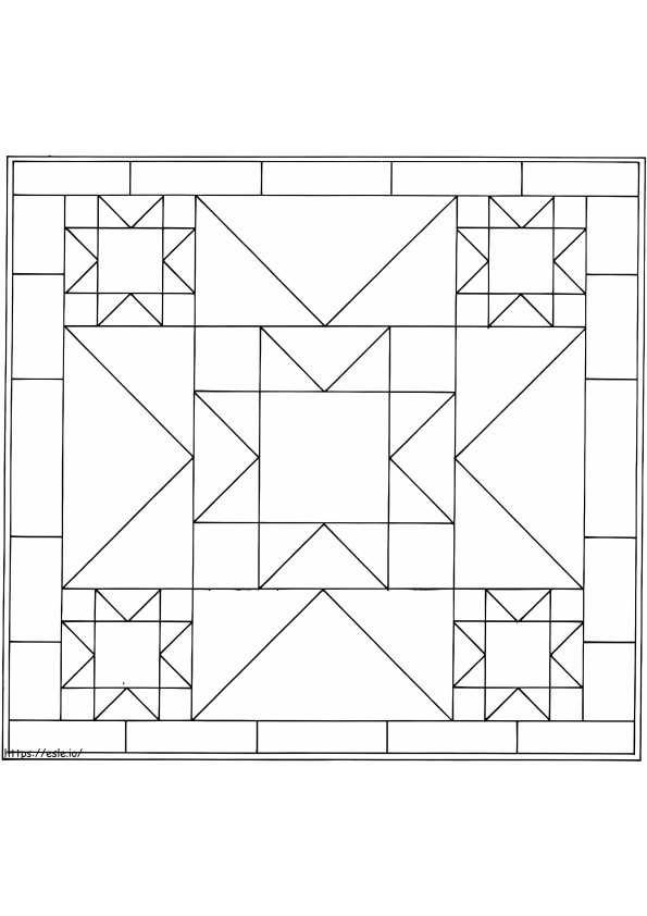 Barn Quilt Patterns coloring page