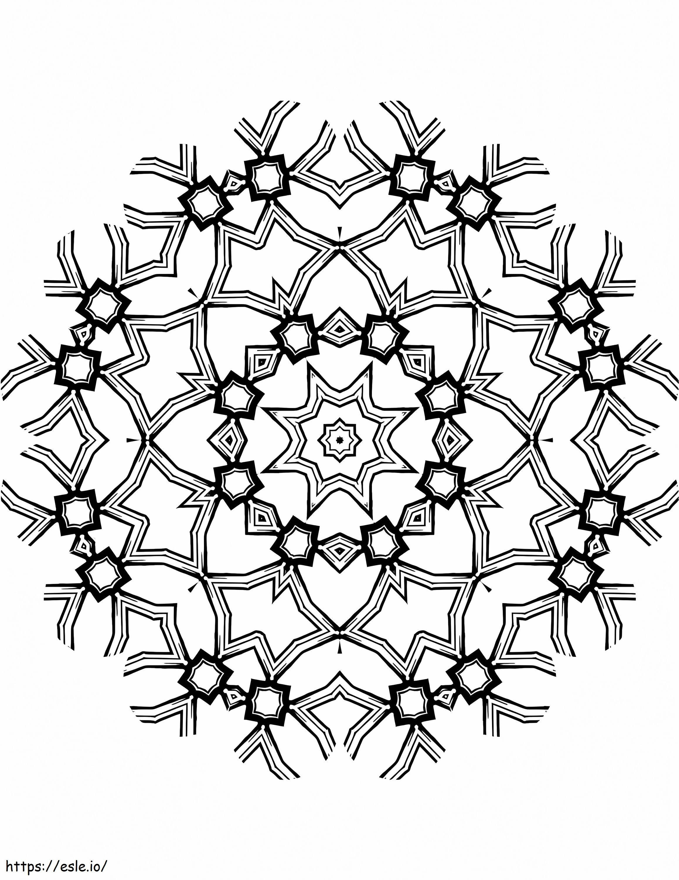 Kaleidoscope 3 coloring page