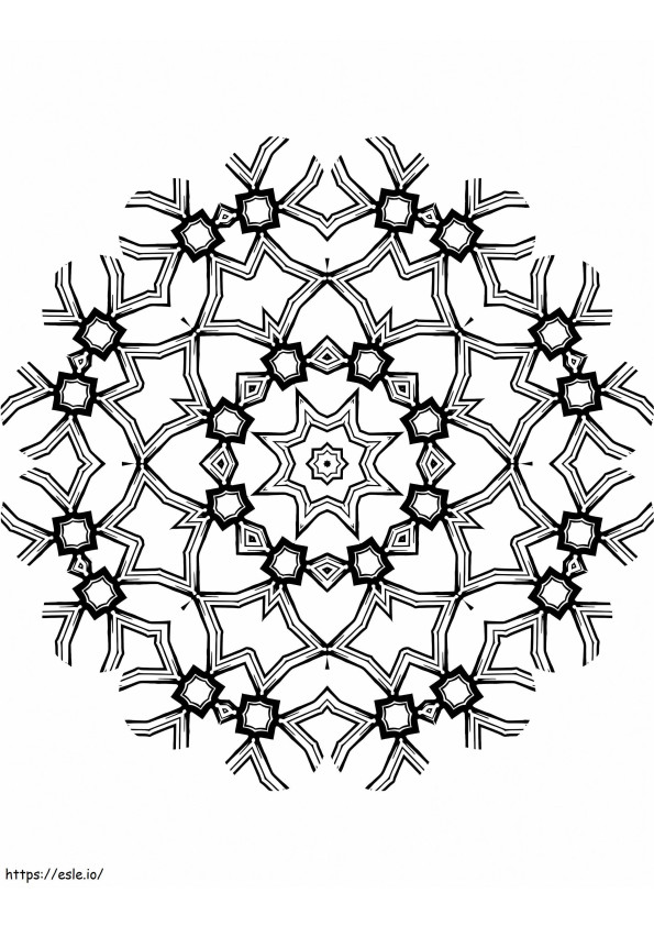 Kaleidoscope 3 coloring page