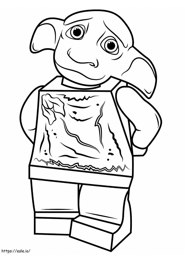 Lego Harry Potter Dobby coloring page