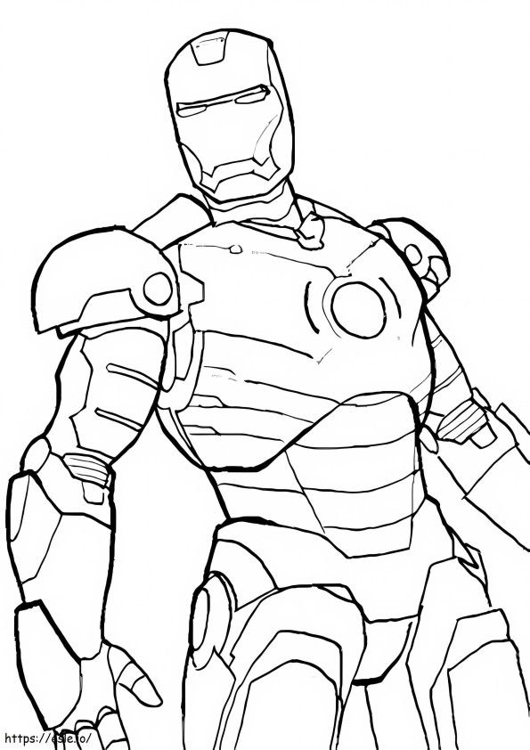 Coloriage Iron Man Gratuit à imprimer dessin