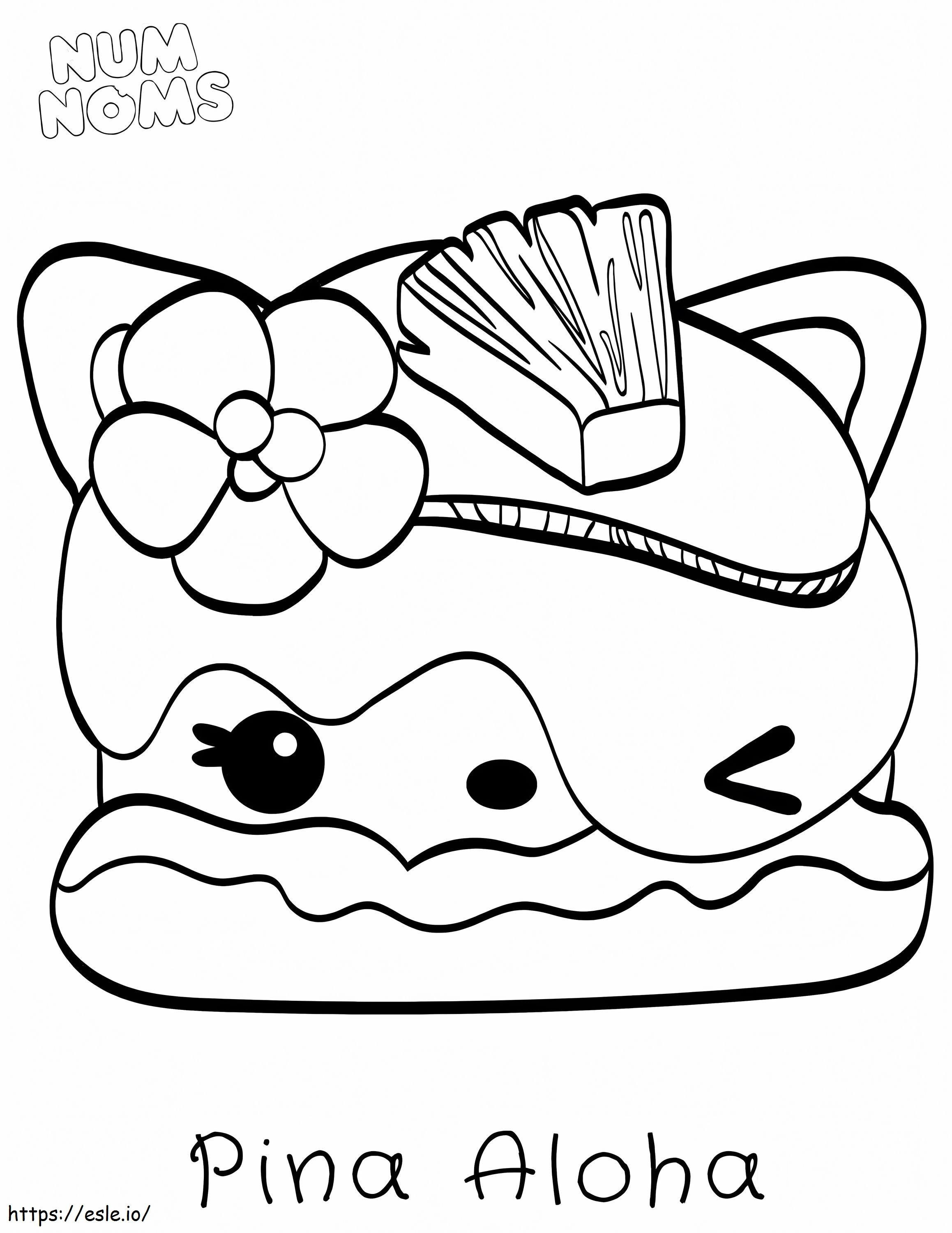 Pina Aloha In Num Noms coloring page