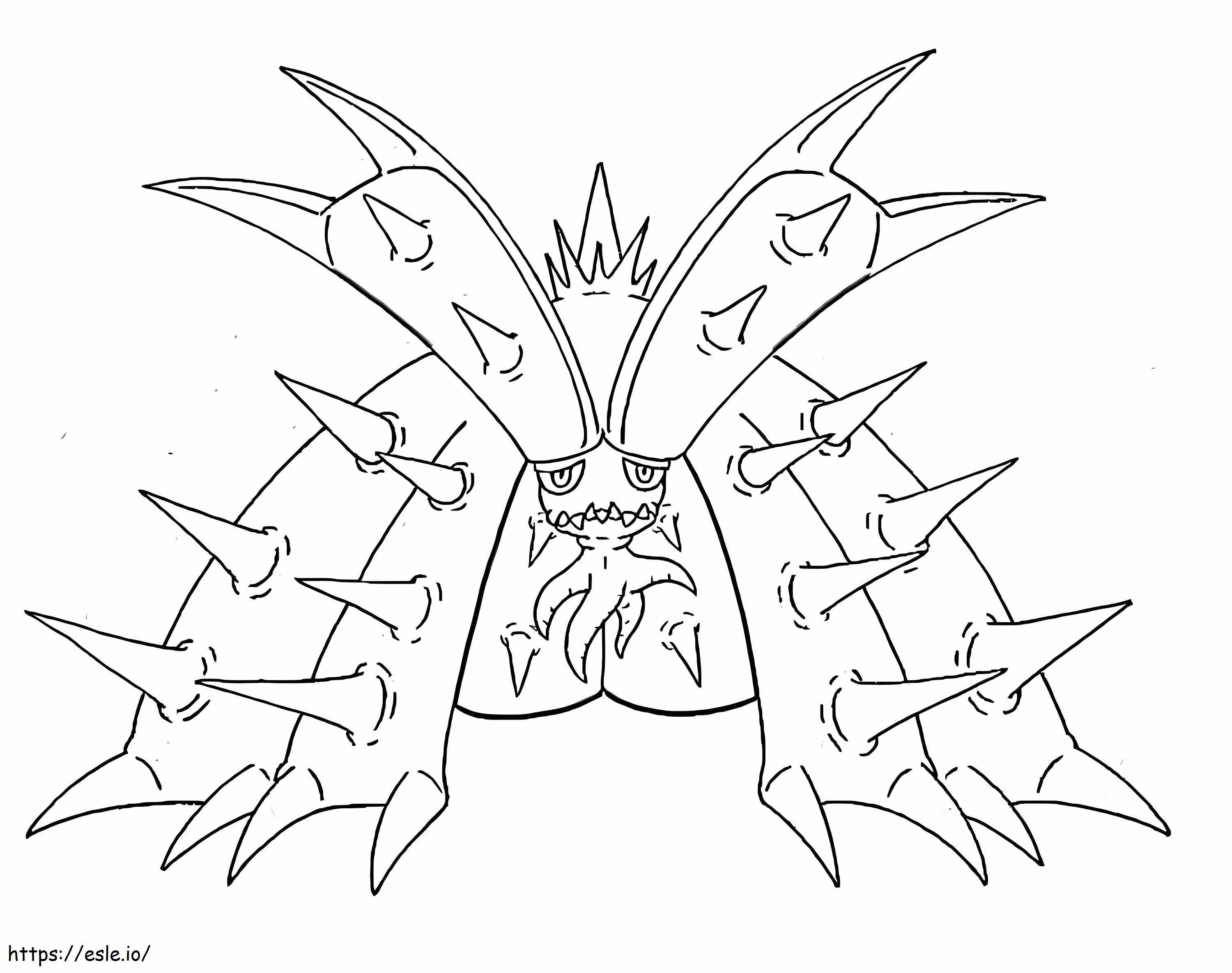 Toxapex Pokemon 4 coloring page