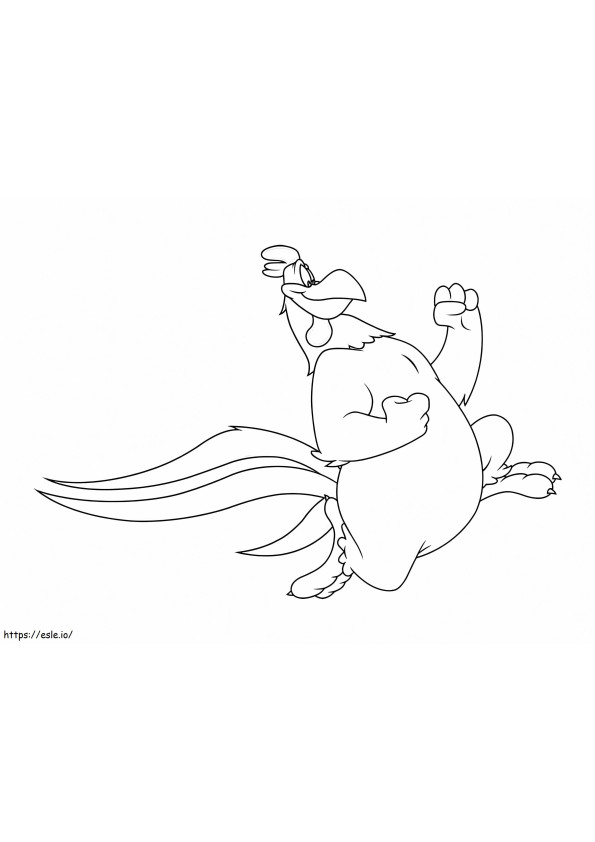 Foghorn Leghorn Running coloring page