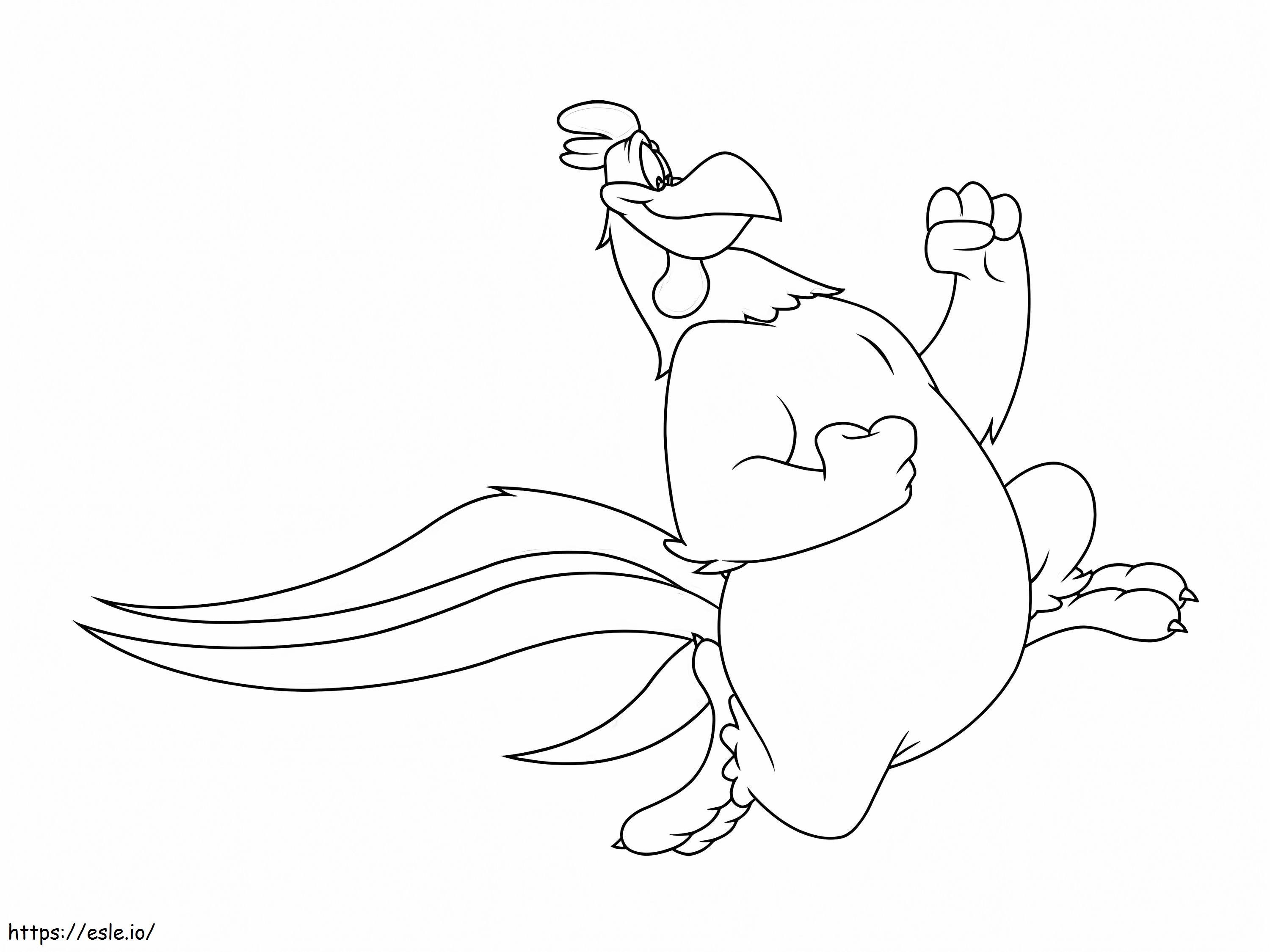 Foghorn Leghorn Running Coloring Page - Free Printable