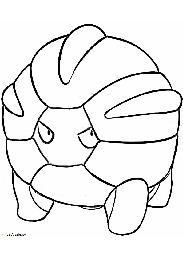 Pokémon Shelgon da colorare
