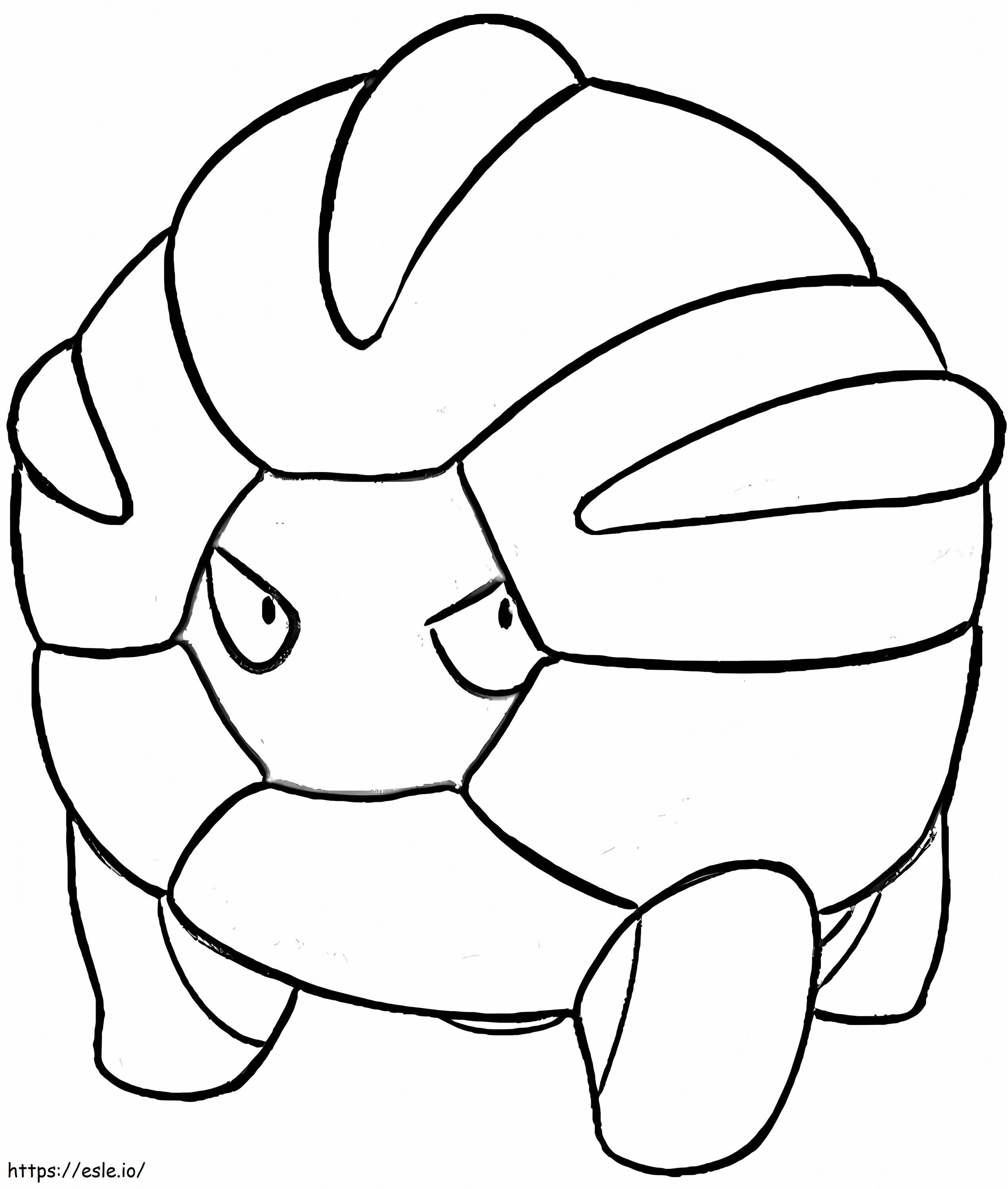 Shelgon Pokemon coloring page