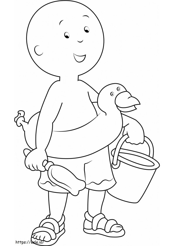 1530758120 Caillou On Beacha4 coloring page