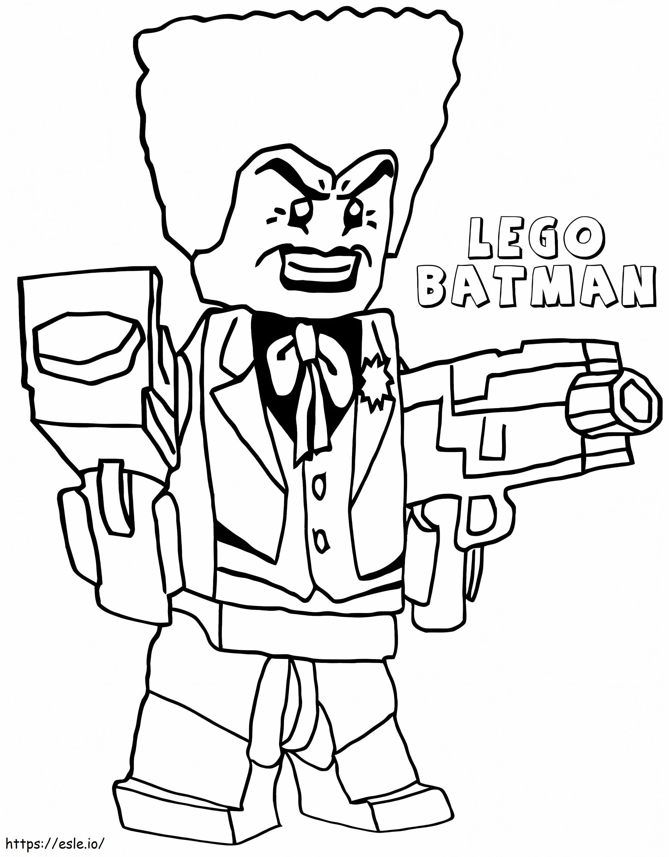 Lego Joker kahdella aseella värityskuva