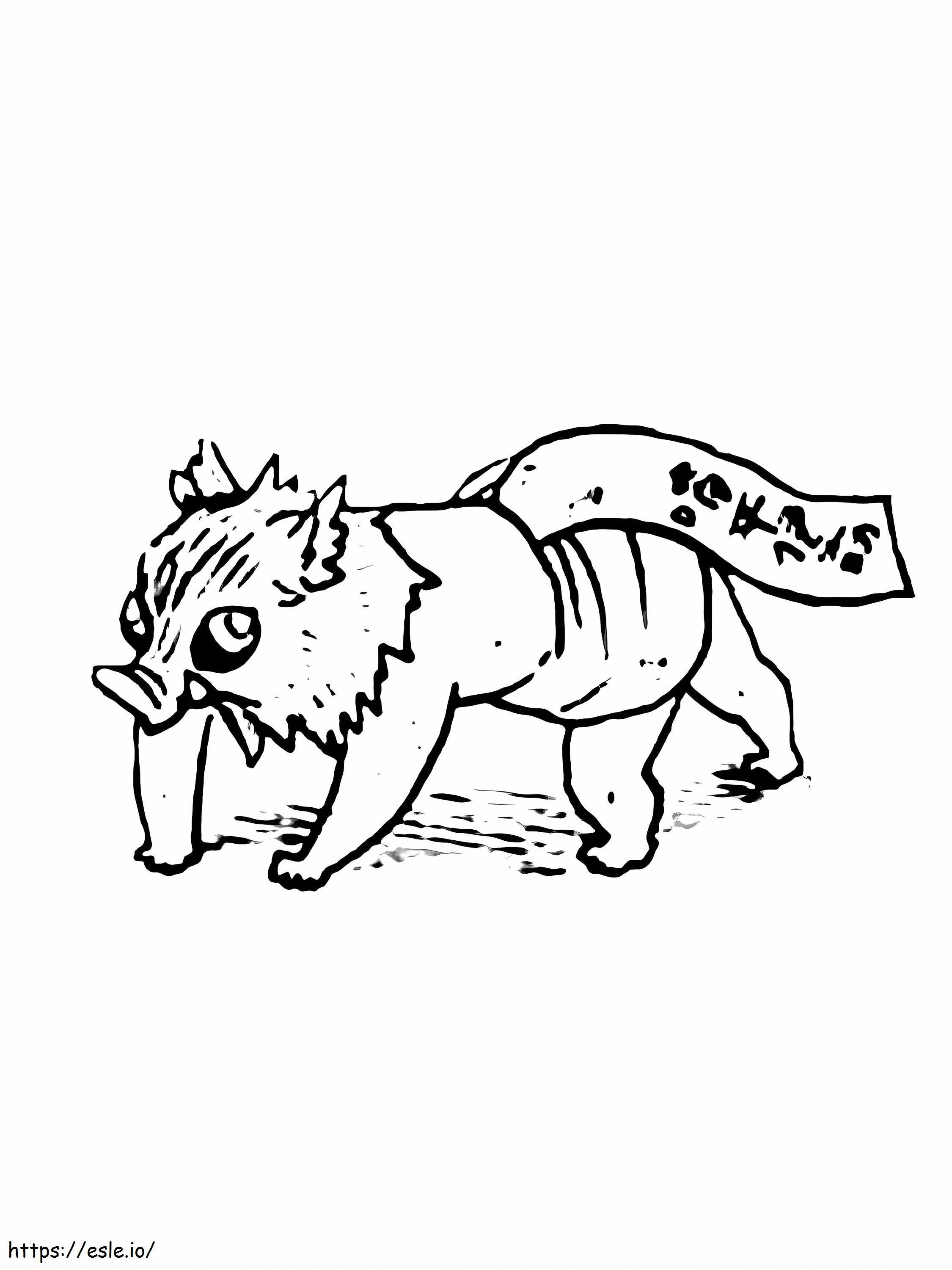 Little Inosuke coloring page