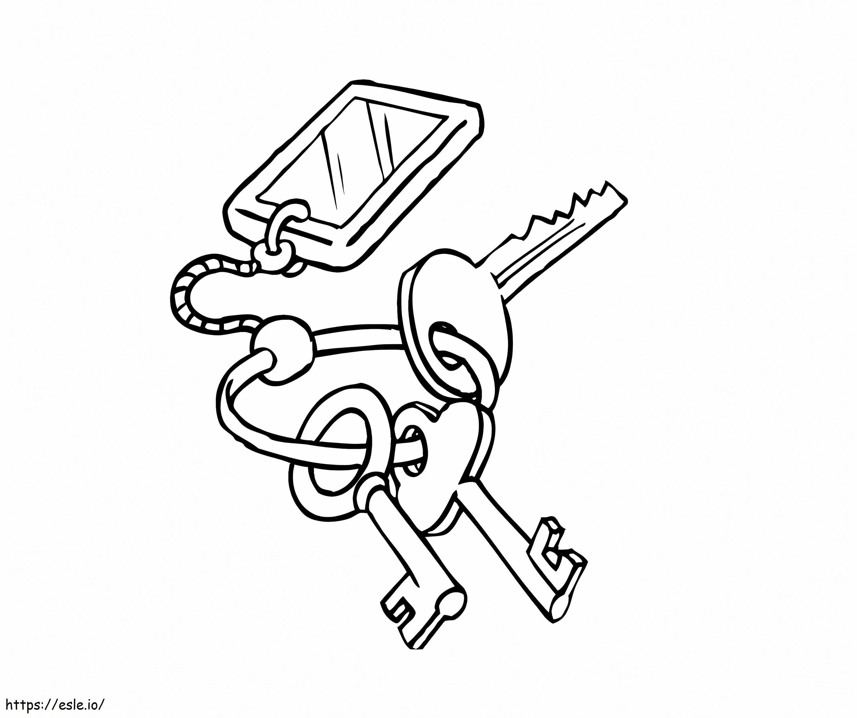 House Keys coloring page