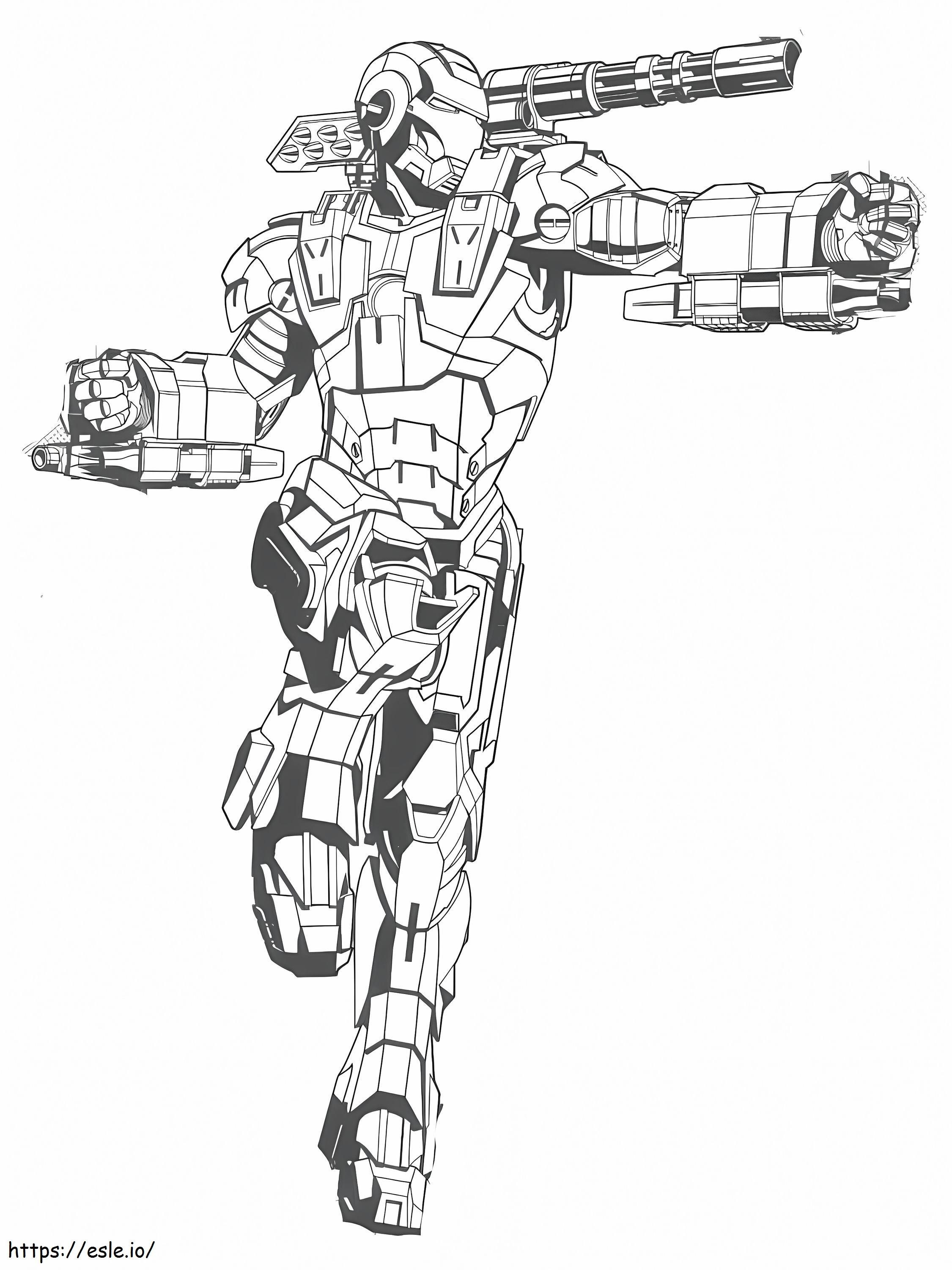 War Machine To Color coloring page