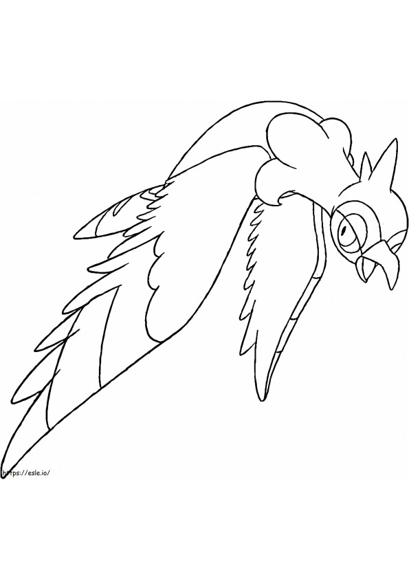 Tranquill Pokemon 4 coloring page