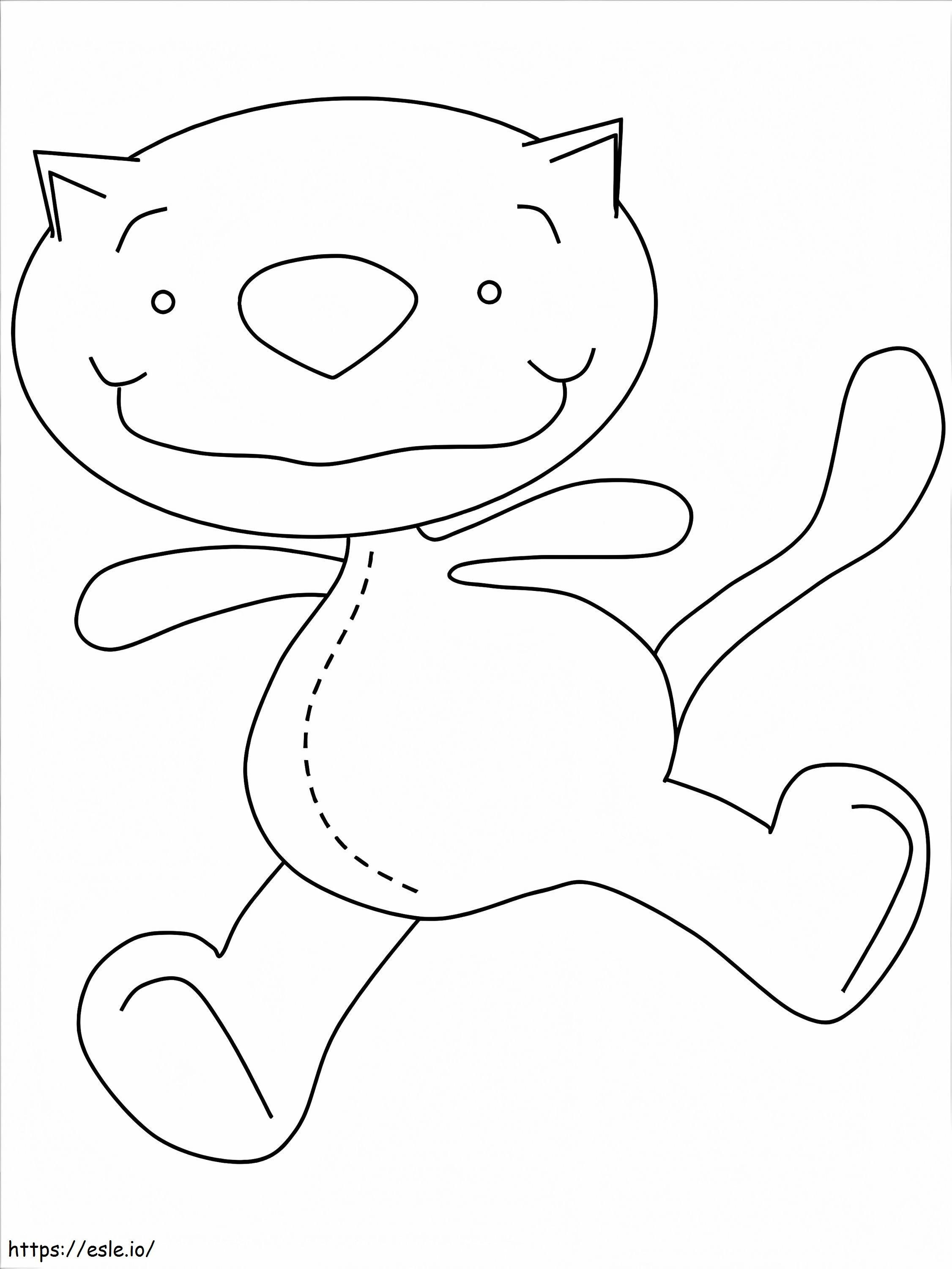 Cute Binoo coloring page