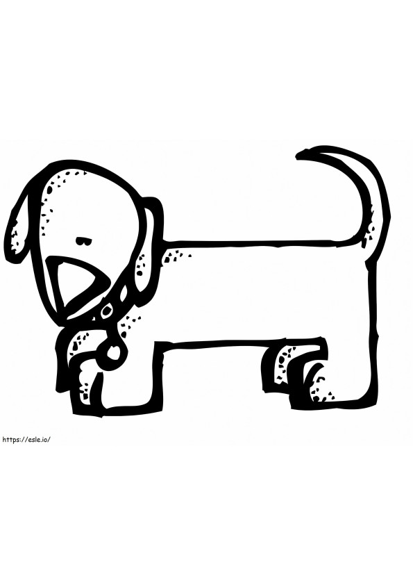 Dog Melonheadz coloring page