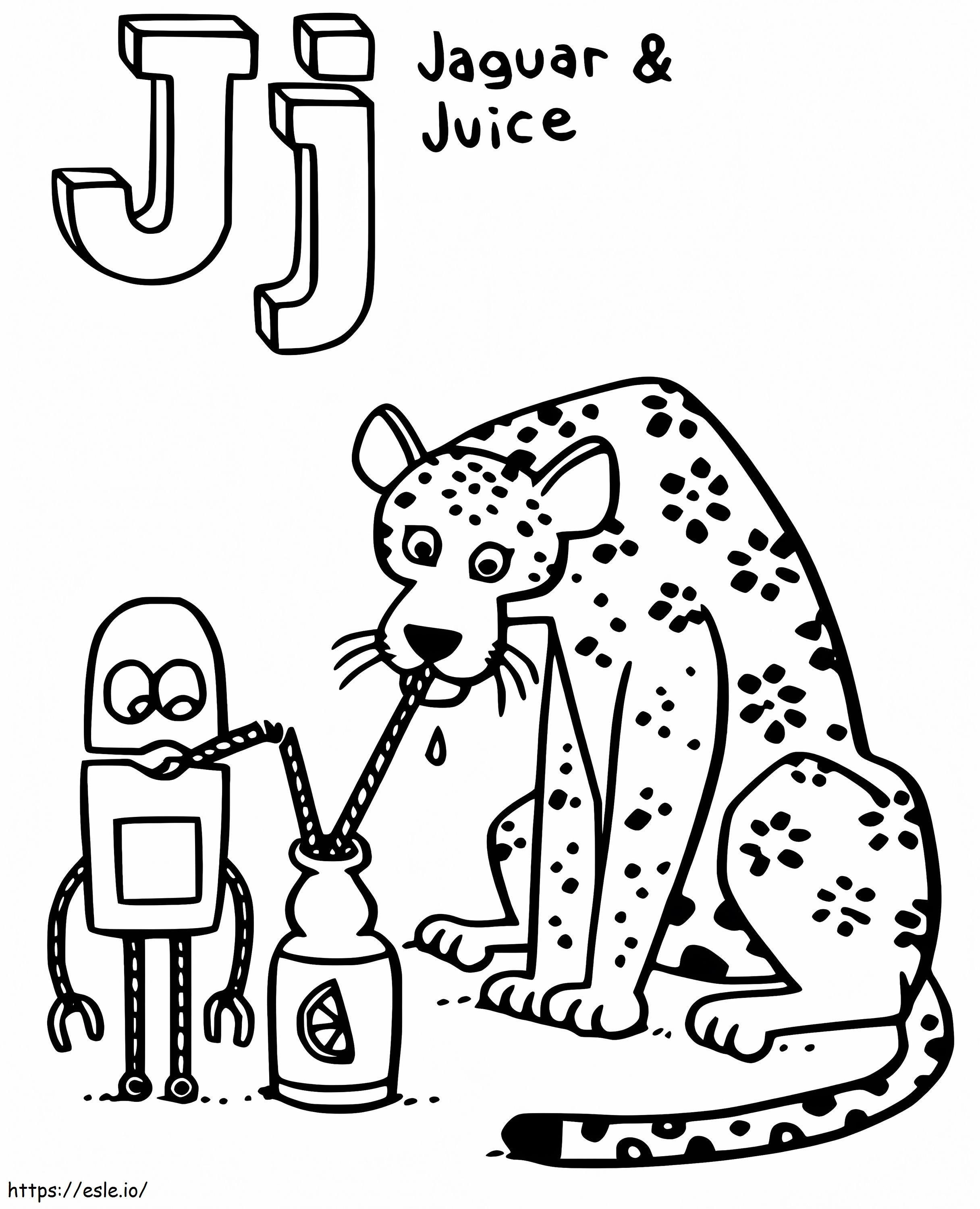 Coloriage Lettre J de StoryBots à imprimer dessin