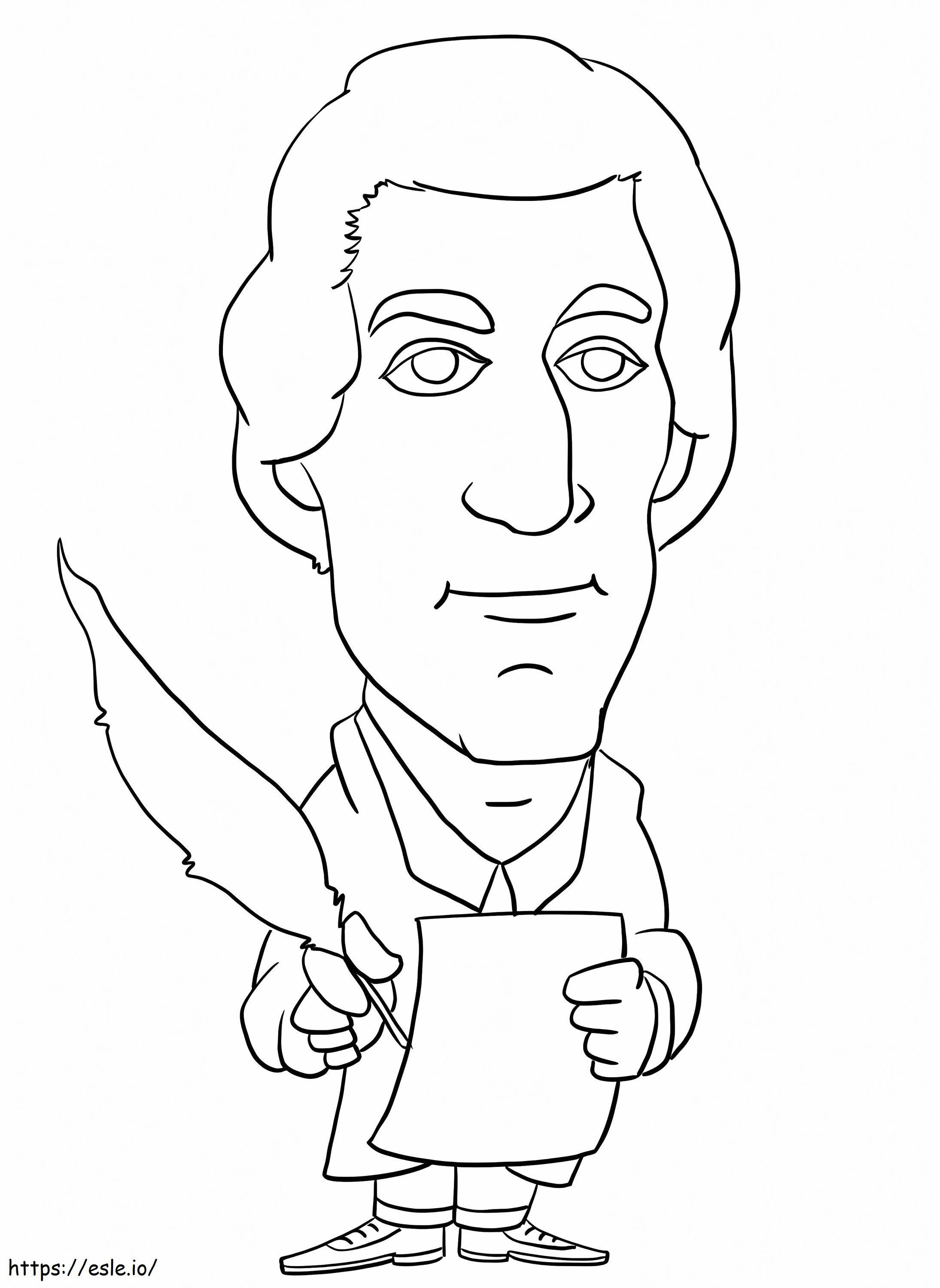 Andrew Jackson para impressão para colorir