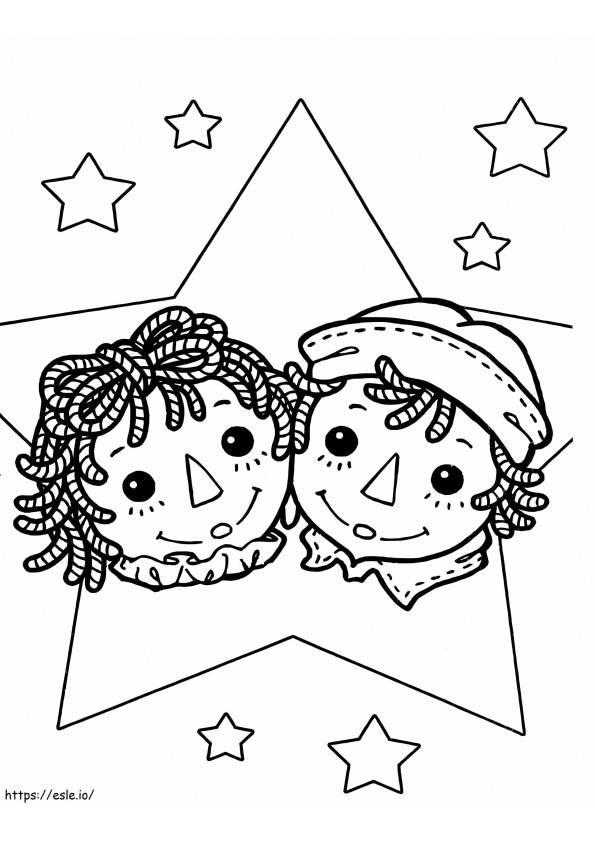 Raggedy Ann And Andy 4 coloring page
