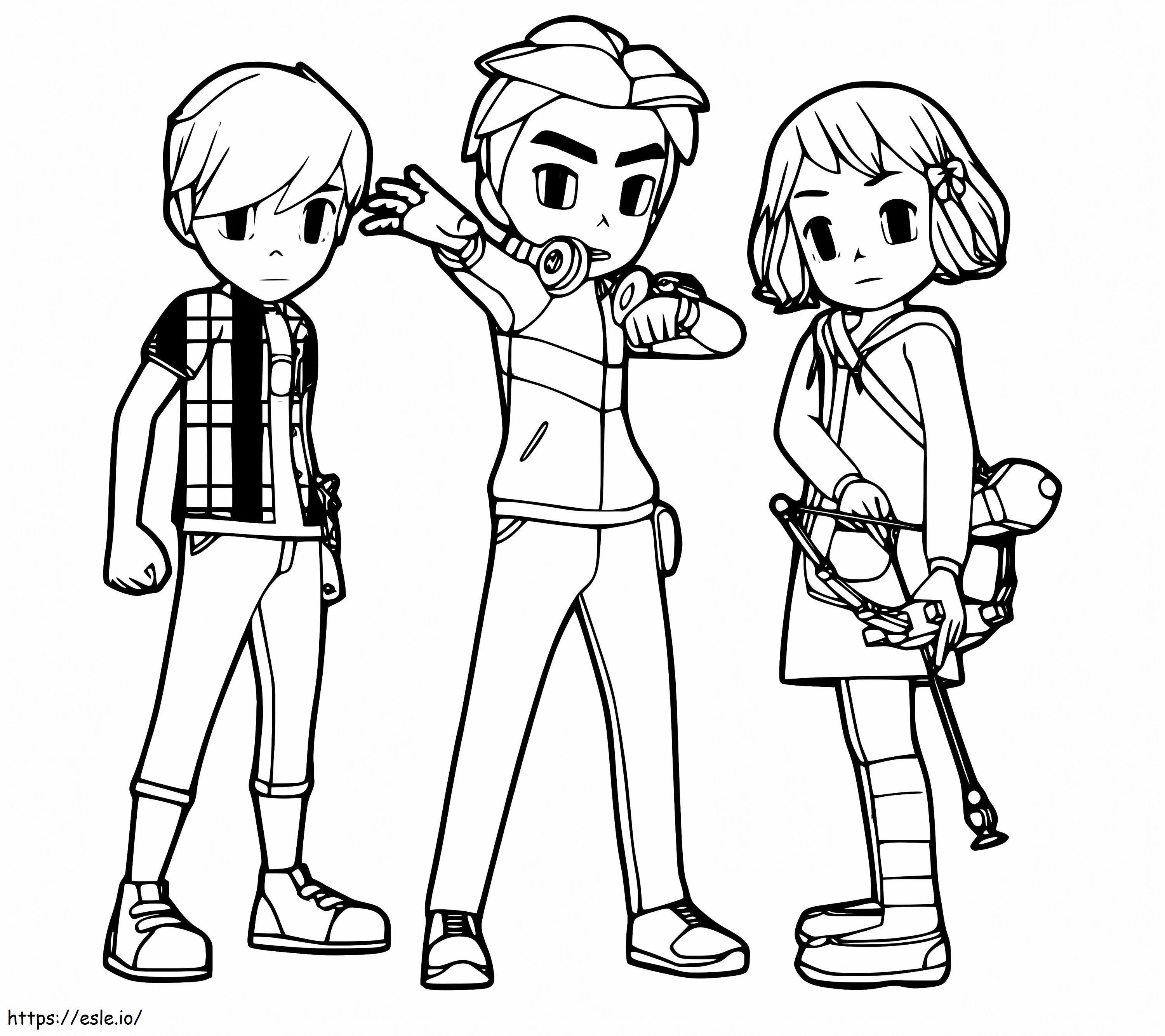 Ryan Dylan And Dolly coloring page