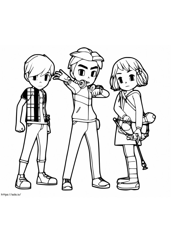 Ryan Dylan And Dolly coloring page