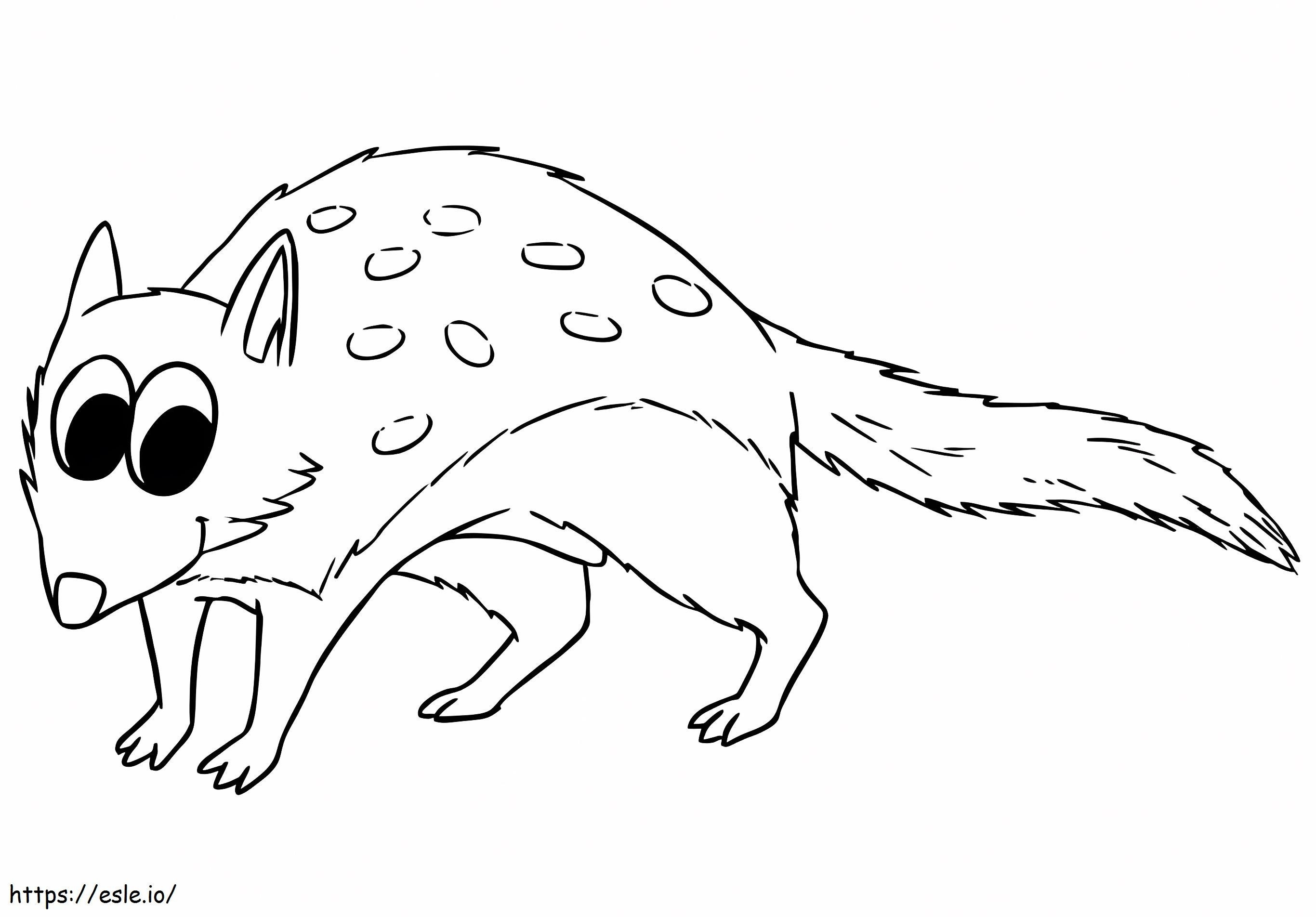 Funny Quoll coloring page