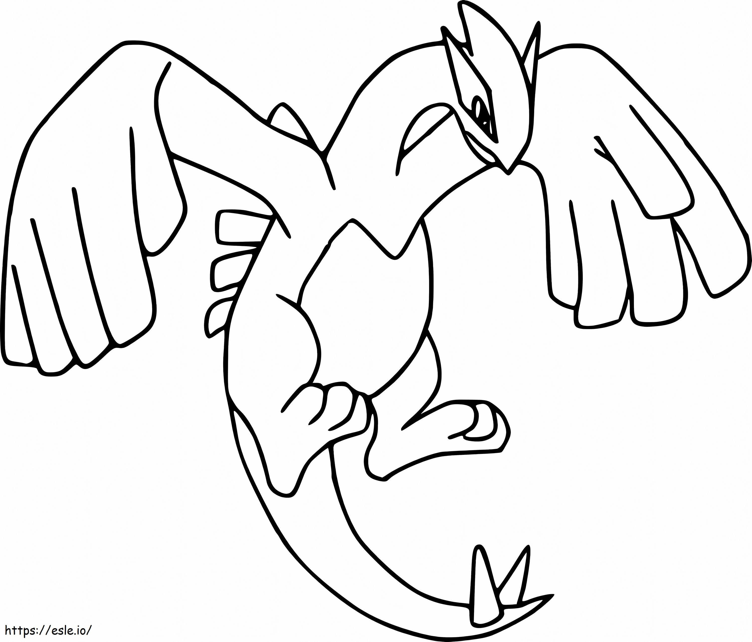 Coloriage Lugia dans Pokémon à imprimer dessin