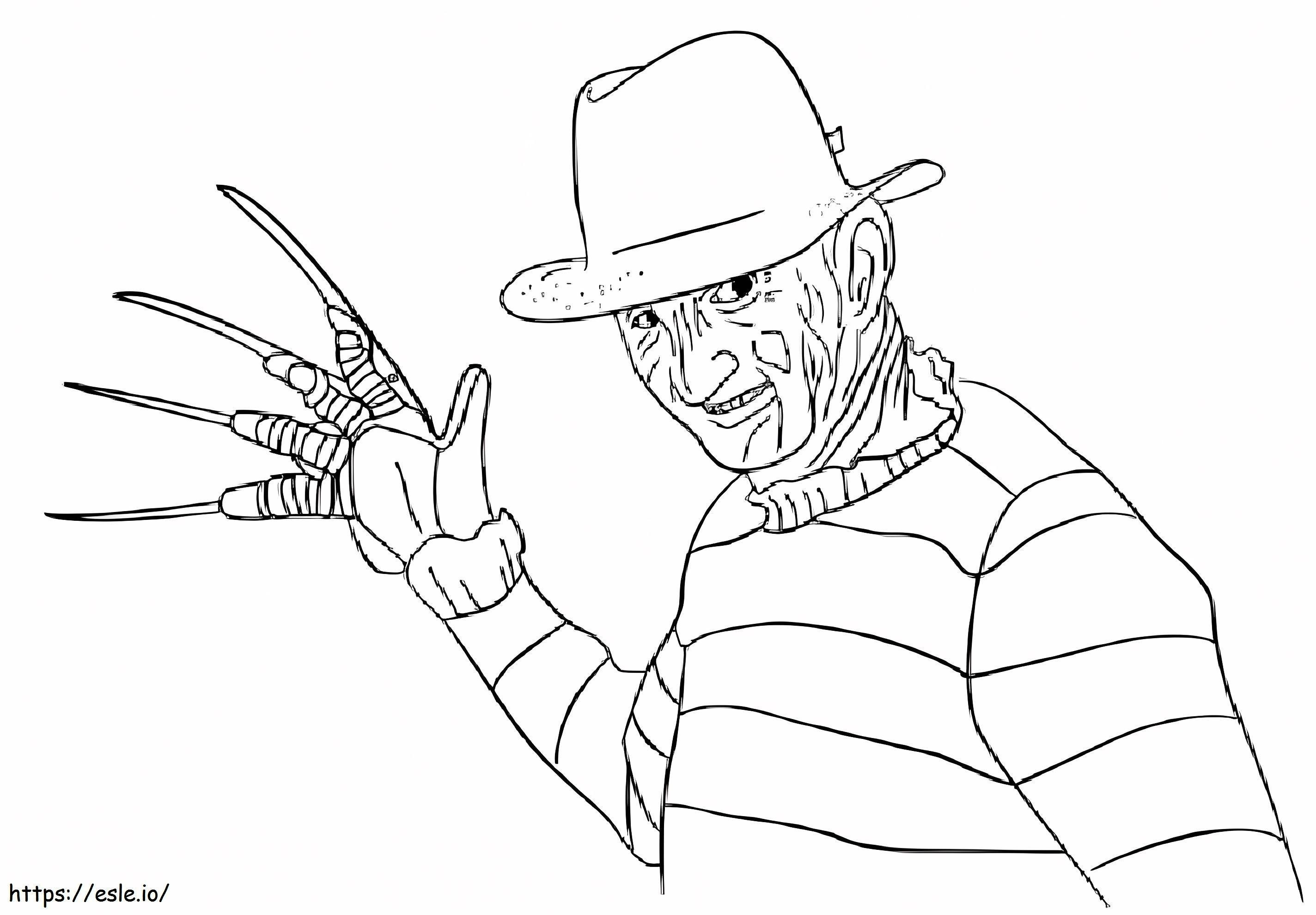 Freddy Krueger para colorir