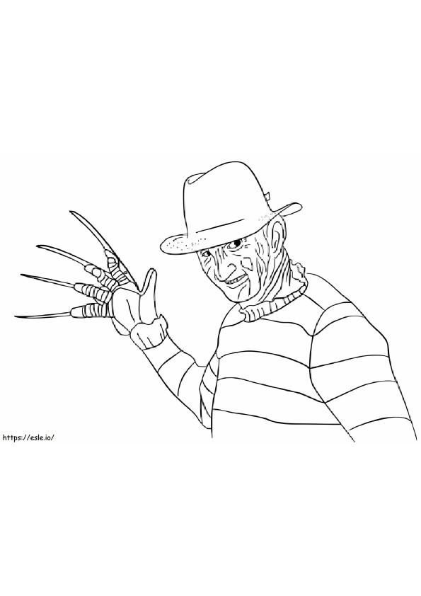 Coloriage Freddy Krueger à imprimer dessin