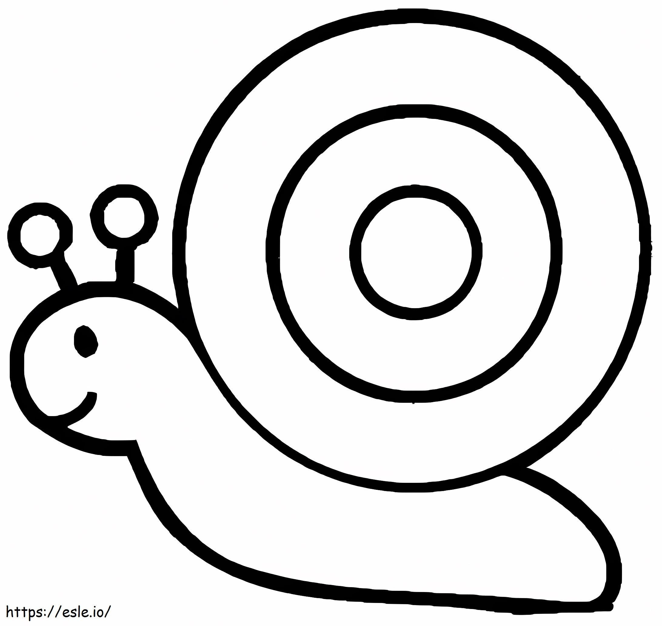 Snail Drawing coloring page