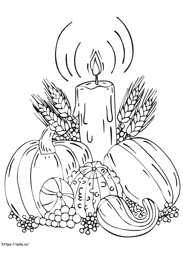 Printable Autumn coloring page