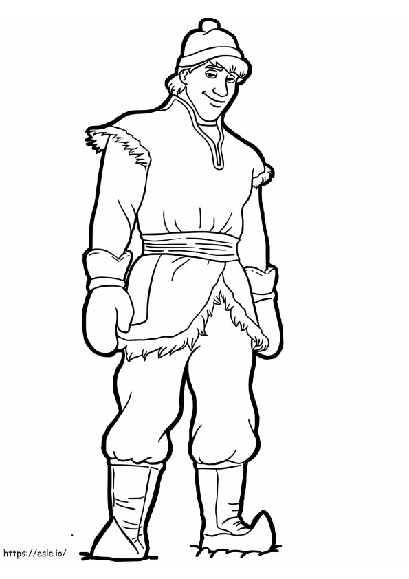 Kristoff 2 coloring page