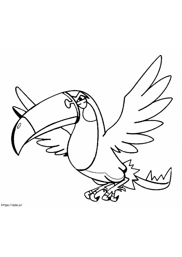 Coloriage Pokémon Toucannon à imprimer dessin