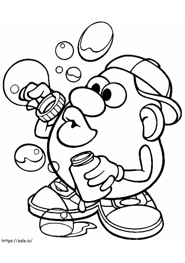 Mr. Potato Head Printable coloring page