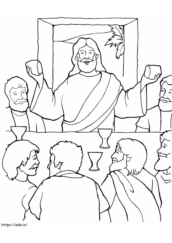 The Last Supper 5 coloring page