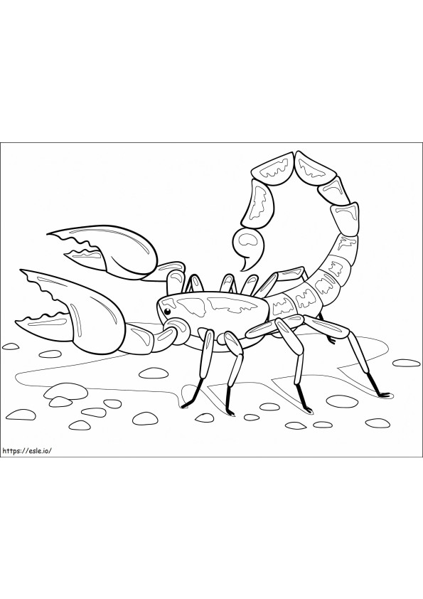 Coloriage Un scorpion à imprimer dessin