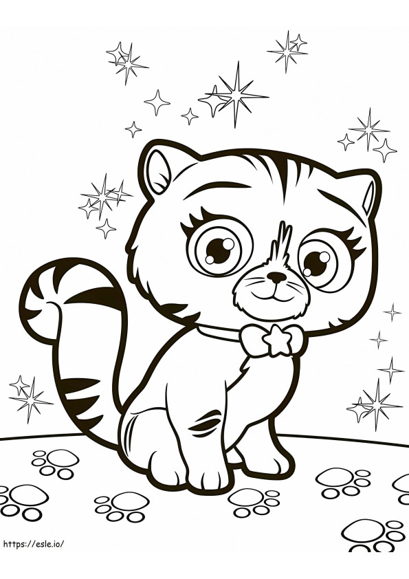 Pet Seven From Little Charmers coloring page