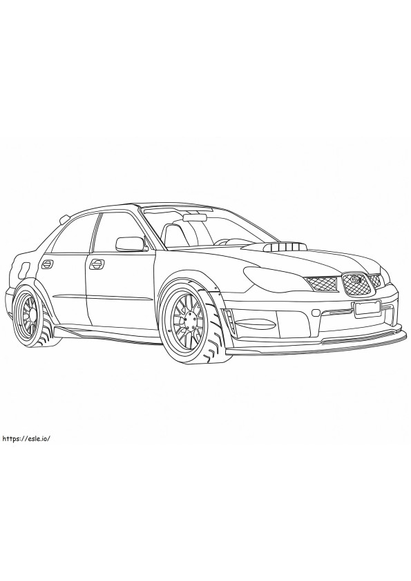 Racing Car 3 coloring page