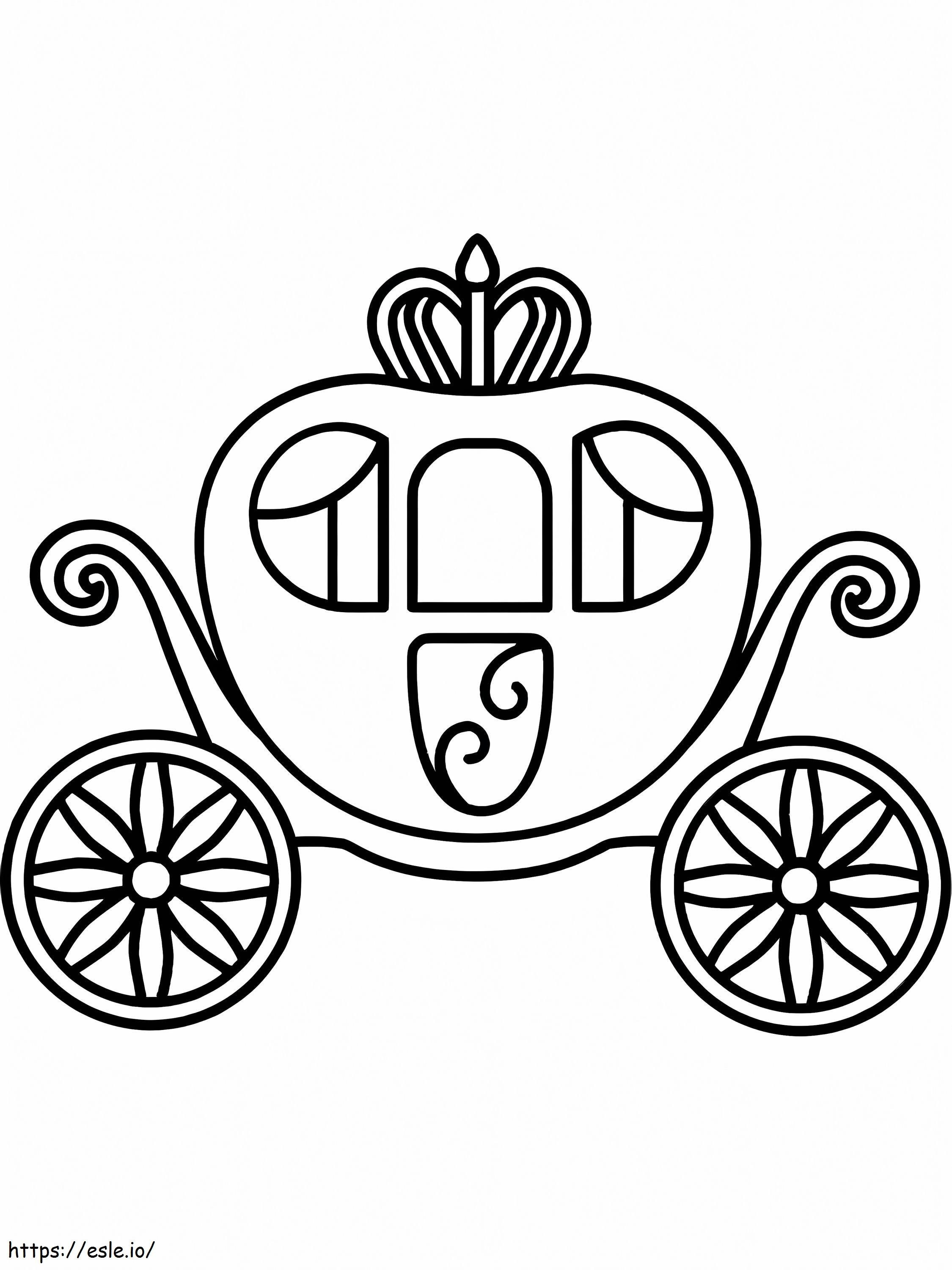 Very Easy Carriage coloring page